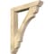 Ekena Millwork Olympic Slat Rough Sawn Bracket w/ Offset Brace, Douglas Fir, 6"W x 34"D x 42"H BKT0604X34X42OLY06RDF - alternate 1